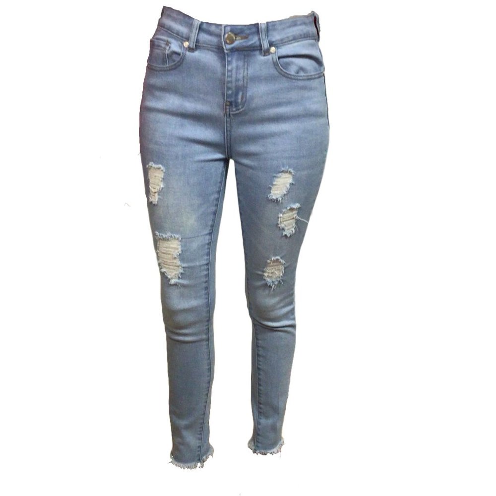 WILLIAM RAST | Women's Tight-Fit High Rise Ripped Denim Jeans